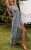 ZESICA Women’s Bohemian Floral Printed Wrap V Neck Short Sleeve Split Beach Party Maxi Dress