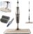 Spray Mop for Floor Cleaning, Floor Mop with a Refillable Spray Bottle and 2 Washable Pads, Flat Mop for Home Kitchen Hardwood Laminate Wood Ceramic Tiles Floor Cleaning (Khaki)